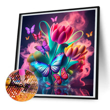 Load image into Gallery viewer, Colorful Flowers 30X30CM(Canvas) Full Round Drill Diamond Painting
