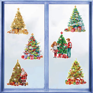 6 PCS Diamond Painting Stickers for Xmas Decor Boy Girls Gift (Christmas Tree)