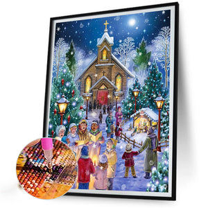 Christmas Choir 40*50CM(Picture) Full AB Round Drill Diamond Painting