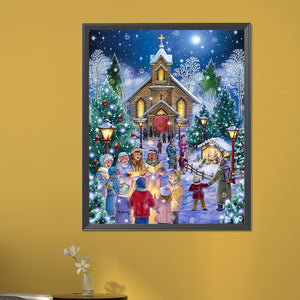 Christmas Choir 40*50CM(Picture) Full AB Round Drill Diamond Painting