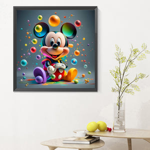 Disney Mickey 30X30CM(Canvas) Full Round Drill Diamond Painting