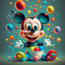 Load image into Gallery viewer, Disney Mickey 30X30CM(Canvas) Full Round Drill Diamond Painting
