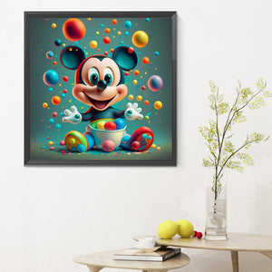 Disney Mickey 30X30CM(Canvas) Full Round Drill Diamond Painting