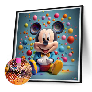 Disney Mickey 30X30CM(Canvas) Full Round Drill Diamond Painting