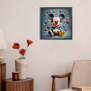 Disney Mickey 30X30CM(Canvas) Full Round Drill Diamond Painting