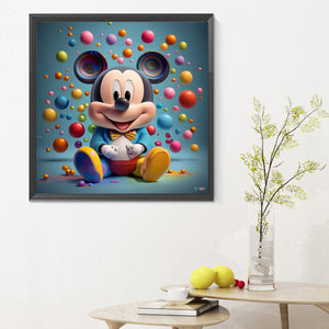 Disney Mickey 30X30CM(Canvas) Full Round Drill Diamond Painting