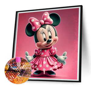 Disney Minnie 30X30CM(Canvas) Full Round Drill Diamond Painting