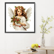 Load image into Gallery viewer, Christmas Angel 30X30CM(Canvas) Full Round Drill Diamond Painting
