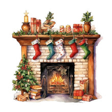 Load image into Gallery viewer, Christmas Fireplace 30X30CM(Canvas) Full Round Drill Diamond Painting
