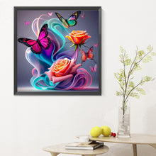 Load image into Gallery viewer, Colorful Butterfly 30*30CM(Canvas) Full Round Drill Diamond Painting
