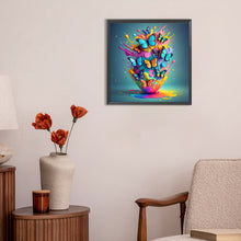 Load image into Gallery viewer, Colorful Butterfly 30*30CM(Canvas) Full Round Drill Diamond Painting
