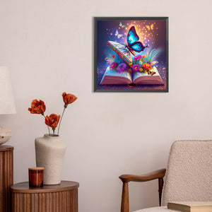 Colorful Butterfly 30*30CM(Canvas) Full Round Drill Diamond Painting