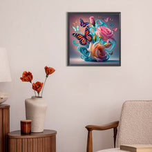 Load image into Gallery viewer, Colorful Butterfly 30*30CM(Canvas) Full Round Drill Diamond Painting
