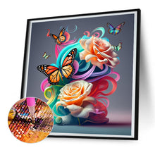 Load image into Gallery viewer, Colorful Butterfly 30*30CM(Canvas) Full Round Drill Diamond Painting
