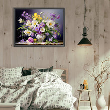 Load image into Gallery viewer, Bouquet Of Flowers Blooming On The Table 40*30CM(Canvas) Full Round Drill Diamond Painting
