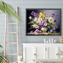 Load image into Gallery viewer, Bouquet Of Flowers Blooming On The Table 40*30CM(Canvas) Full Round Drill Diamond Painting
