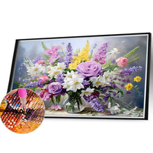 Load image into Gallery viewer, Bouquet Of Flowers Blooming On The Table 40*30CM(Canvas) Full Round Drill Diamond Painting
