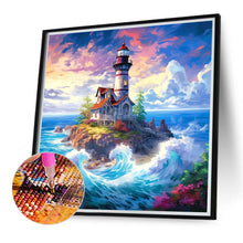 Load image into Gallery viewer, Sea Lighthouse 40X40CM(Canvas) Full Round Drill Diamond Painting
