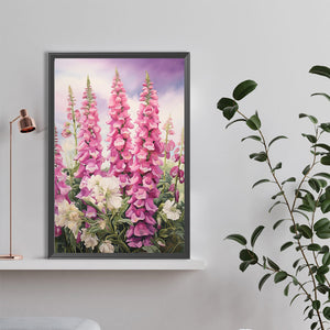 Foxglove 40X60CM(Canvas) Full Round Drill Diamond Painting