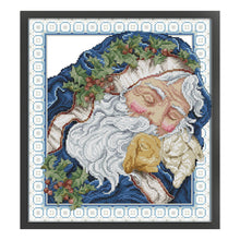 Load image into Gallery viewer, Joy Sunday Intoxicated Santa Claus (35*39CM) 14CT Stamped Cross Stitch
