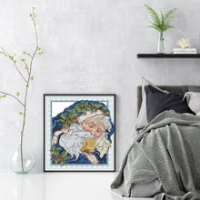 Load image into Gallery viewer, Joy Sunday Intoxicated Santa Claus (35*39CM) 14CT Stamped Cross Stitch
