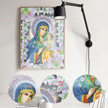 Load image into Gallery viewer, Religion Our Lady 25*30CM(Canvas) Partial Special Shaped Drill Diamond Painting
