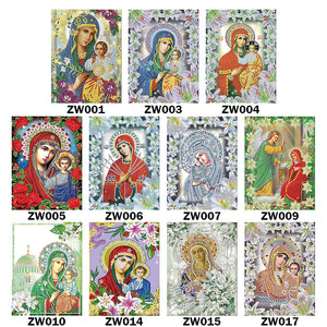 Religion Our Lady 25*30CM(Canvas) Partial Special Shaped Drill Diamond Painting