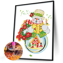 Load image into Gallery viewer, Snowman 30X40CM(Canvas) Partial Special Shaped Drill Diamond Painting
