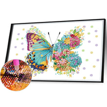 Load image into Gallery viewer, Butterfly 40X30CM(Canvas) Partial Special Shaped Drill Diamond Painting
