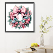 Load image into Gallery viewer, Christmas Wreath 30X30CM(Canvas) Full Round Drill Diamond Painting
