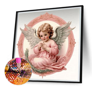 Angel 30X30CM(Canvas) Full Round Drill Diamond Painting