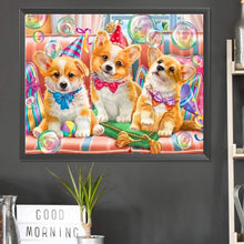 Load image into Gallery viewer, Puppy Party 50X40CM(Canvas) Full Square Drill Diamond Painting
