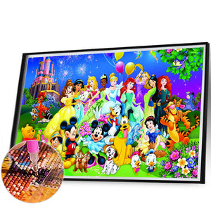 Disney 80X50CM(Canvas) Full Round Drill Diamond Painting