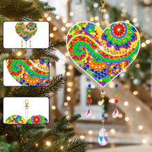 Load image into Gallery viewer, Suncatcher Double Sided Crystal Painting Ornament for Window Decor(Love Mandala)
