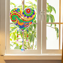 Load image into Gallery viewer, Suncatcher Double Sided Crystal Painting Ornament for Window Decor(Love Mandala)
