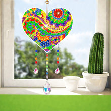 Load image into Gallery viewer, Suncatcher Double Sided Crystal Painting Ornament for Window Decor(Love Mandala)
