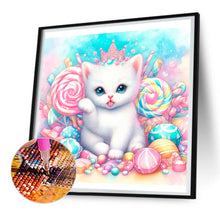 Load image into Gallery viewer, Candy Kitten 30X30CM(Canvas) Full Round Drill Diamond Painting
