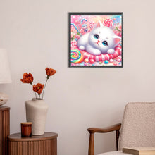 Load image into Gallery viewer, Candy Kitten 30X30CM(Canvas) Full Round Drill Diamond Painting
