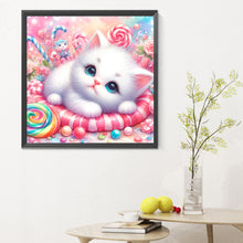 Load image into Gallery viewer, Candy Kitten 30X30CM(Canvas) Full Round Drill Diamond Painting
