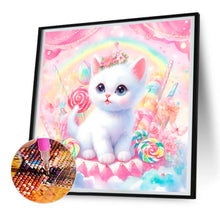 Load image into Gallery viewer, Candy Kitten 30X30CM(Canvas) Full Round Drill Diamond Painting
