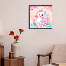 Load image into Gallery viewer, Candy Kitten 30X30CM(Canvas) Full Round Drill Diamond Painting
