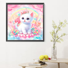 Load image into Gallery viewer, Candy Kitten 30X30CM(Canvas) Full Round Drill Diamond Painting
