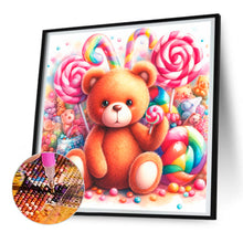 Load image into Gallery viewer, Candy Bear 30X30CM(Canvas) Full Round Drill Diamond Painting
