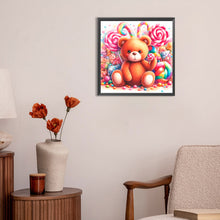 Load image into Gallery viewer, Candy Bear 30X30CM(Canvas) Full Round Drill Diamond Painting
