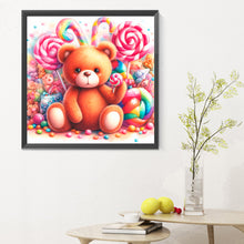 Load image into Gallery viewer, Candy Bear 30X30CM(Canvas) Full Round Drill Diamond Painting
