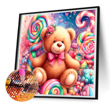 Load image into Gallery viewer, Candy Bear 30X30CM(Canvas) Full Round Drill Diamond Painting
