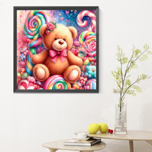 Load image into Gallery viewer, Candy Bear 30X30CM(Canvas) Full Round Drill Diamond Painting
