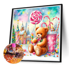 Load image into Gallery viewer, Candy Bear 30X30CM(Canvas) Full Round Drill Diamond Painting
