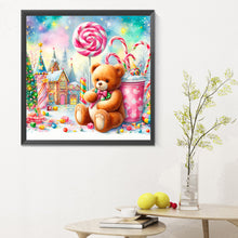 Load image into Gallery viewer, Candy Bear 30X30CM(Canvas) Full Round Drill Diamond Painting
