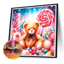 Load image into Gallery viewer, Candy Bear 30X30CM(Canvas) Full Round Drill Diamond Painting
